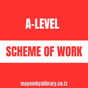 GEOGRAPHY SCHEME OF WORK FORM FIVE-2025_2026