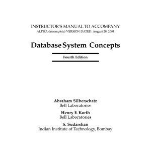 Database System Concepts (Instructor's_Manual)